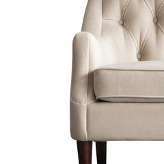 1 - Wide Tufted Armchair 30'' velvet upholstery for some glam style