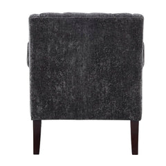 30'' Wide Tufted Armchair Solid and Engineered Wood Frame is Wrapped in Velvet Upholstery