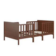 Brinser Toddler Solid Wood Convertible Bed 4 Safety Side Rails