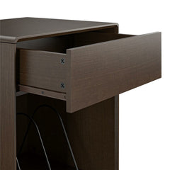 Brittany Turntable Audio Rack Trendy Mid-century Modern Look