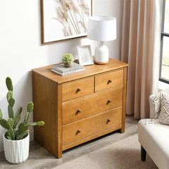 Brittinie 4 Drawer 35.4'' W Dresser Farmhouse Modern Chest