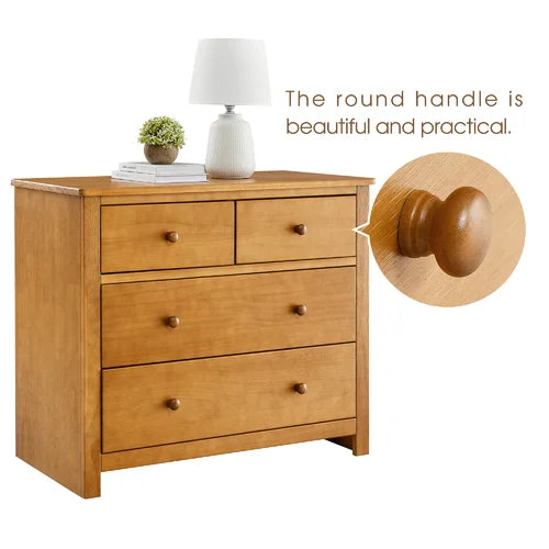 Brittinie 4 Drawer 35.4'' W Dresser Farmhouse Modern Chest
