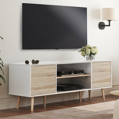 White TV Stand Perfect for A Sofa Table, Hallway Table, Entry Table, Cocktail Table, Media Stand, Storage Console Table