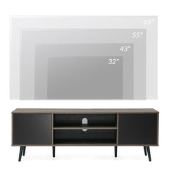 Black/Brown TV Stand Perfect for A Sofa Table, Hallway Table, Entry Table, Cocktail Table, Media Stand, Storage Console Table