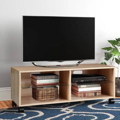 Oak Broadmeade TV Stand for TVs up to 60" Aesthetic Indoor Design