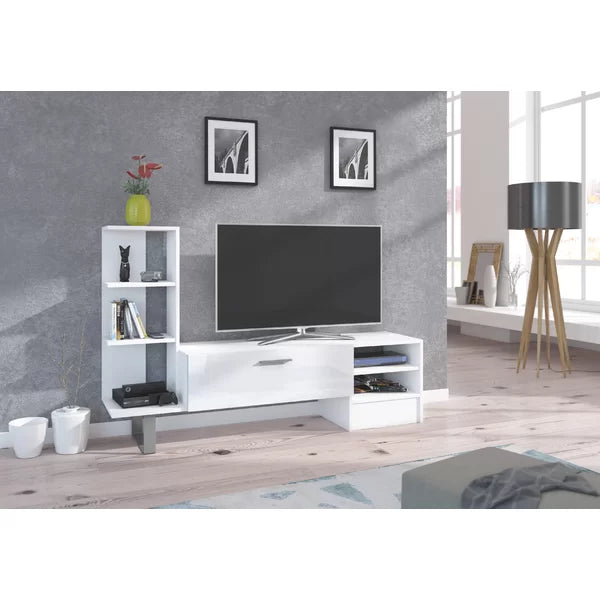 White/White Broadview Entertainment Center for TVs up to 55"