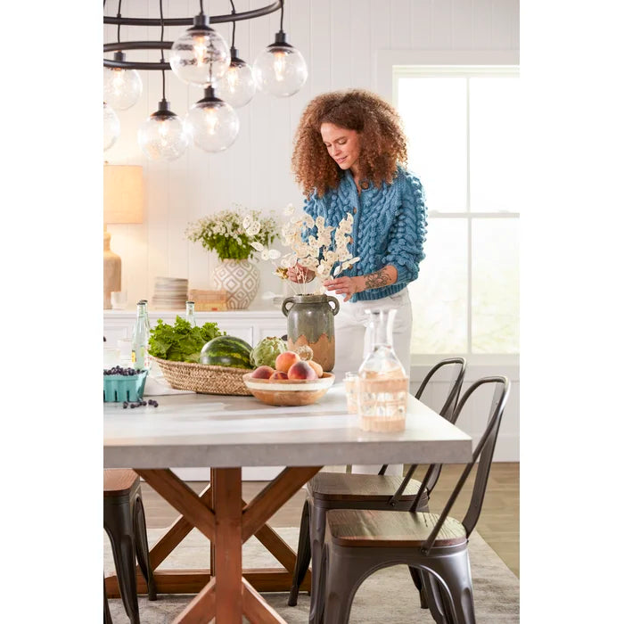 Brooksville 72'' Trestle Dining Table Made from Solid Pine Wood in a Natural Tone