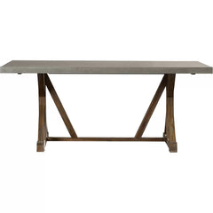 Brooksville 72'' Trestle Dining Table Made from Solid Pine Wood in a Natural Tone