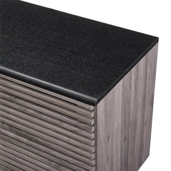 Slate Gray Brumit 59'' Wide 4 Drawer Sideboard Features Slatted