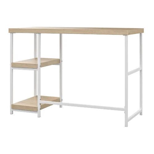Blonde Oak White Brutsché 41.97" W Computer Desk Made of Durable Laminated Hollow Core