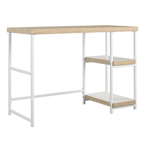 Blonde Oak White Brutsché 41.97" W Computer Desk Made of Durable Laminated Hollow Core