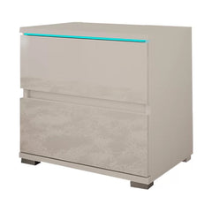 White Bruyere 18.5'' Tall 2 - Drawer Nightstand Solid Wood Perfect for Bedside
