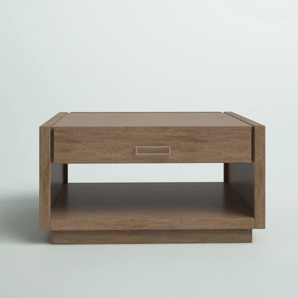 Bucher Block modern accent Coffee Table with Storage Provide Storage Space