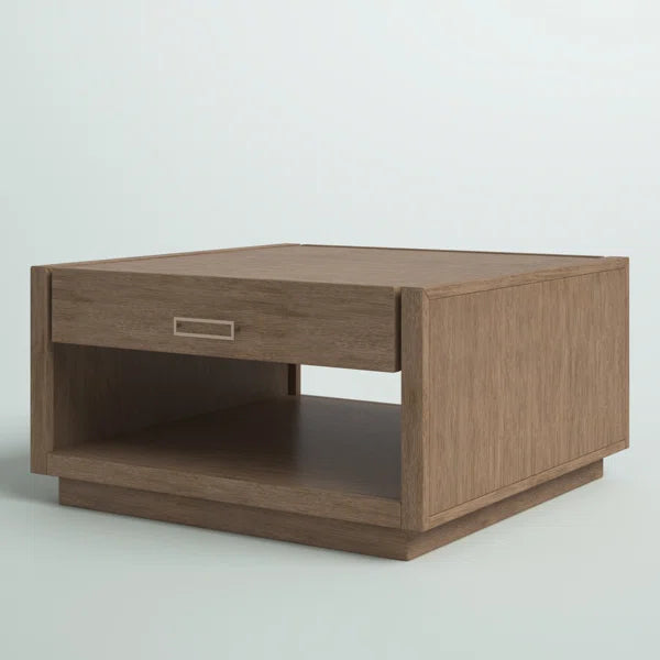 Bucher Block modern accent Coffee Table with Storage Provide Storage Space