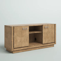 Bucher TV Stand for TVs up to 65" with Cable Management and Adjustable Shelves