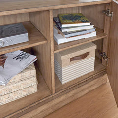 Bucher TV Stand for TVs up to 65" with Cable Management and Adjustable Shelves