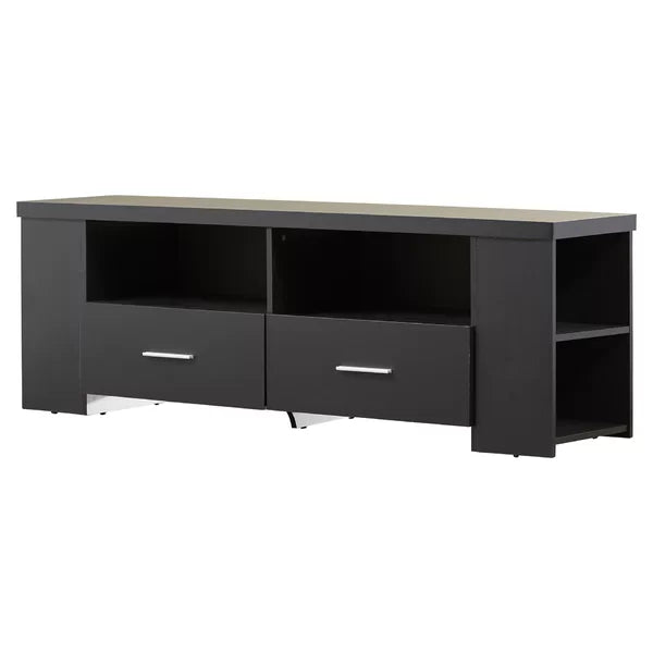 Bukovinka TV Stand for TVs up to 65" Dual Storage Drawers with Satin Finish