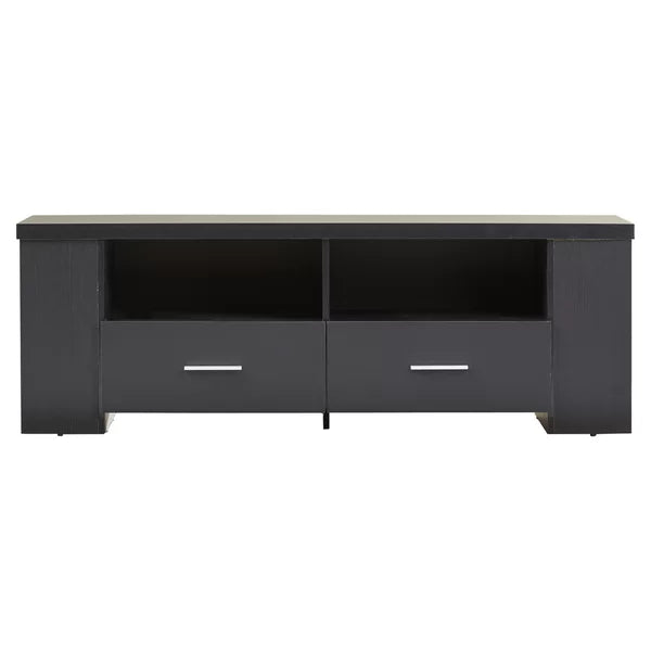Bukovinka TV Stand for TVs up to 65" Dual Storage Drawers with Satin Finish