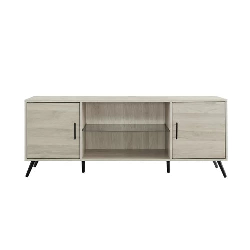 Birch Bulhary TV Stand for TVs up to 65" Adjustable Rubber Feet
