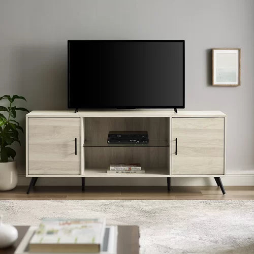Birch Bulhary TV Stand for TVs up to 65" Adjustable Rubber Feet