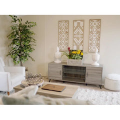 Birch Bulhary TV Stand for TVs up to 65" Adjustable Rubber Feet