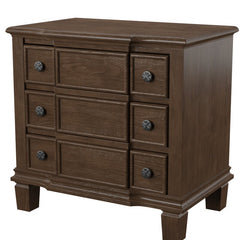 26'' Tall 3 - Drawer Nightstand in Brown Handy Storage Come Together with this Nightstand to Give your Bedside