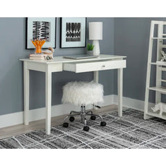 White Burroughs Desk Indoor Aesthetically Home Furniture Design