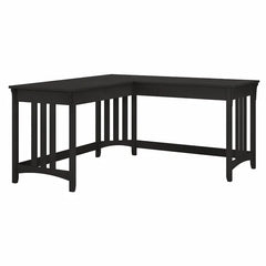 Vintage Black Bush Furniture Salinas 60W L Shaped Writing Desk In Cape Cod Gray
