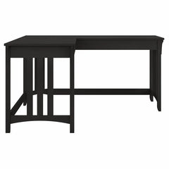 Vintage Black Bush Furniture Salinas 60W L Shaped Writing Desk In Cape Cod Gray