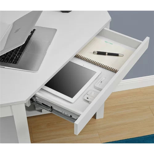 Caceres Corner Desk Crafted from Laminated Design