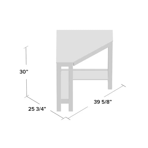 Caceres Corner Desk Crafted from Laminated Design