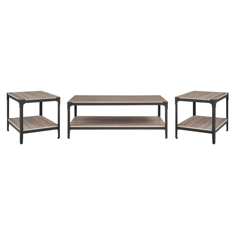 Driftwood 3 Piece Coffee Table Set Plenty of Space To Set Down Snacks, Magazines, and More As you Lounge