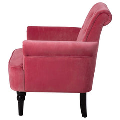 29'' Wide Tufted Velvet Armchair Solid and Engineered Wood Frame