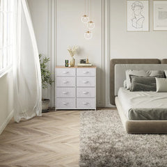 Light Gray Callie-Mai 8 Drawer 33.9'' W 8 Removable and Foldable Drawers