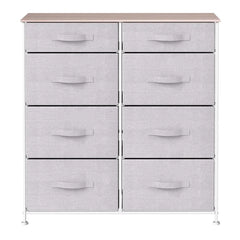 Light Gray Callie-Mai 8 Drawer 33.9'' W 8 Removable and Foldable Drawers