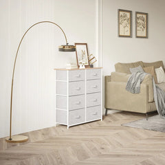 Light Gray Callie-Mai 8 Drawer 33.9'' W 8 Removable and Foldable Drawers