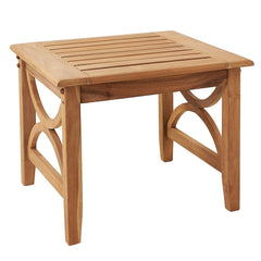 Patio Side Table Natural Perfect Teak Table for Outdoor and Indoor Use