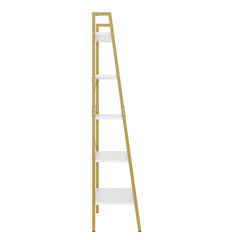 Camilo 67.4'' H x 22'' W Iron Ladder Bookcase Elevates your Living Room