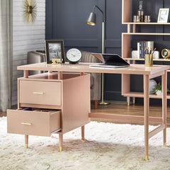 Desk Solid Manufactured Wood Perfect For Home Office