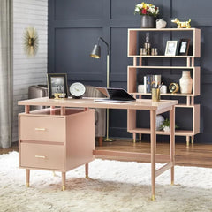 Desk Solid Manufactured Wood Perfect For Home Office