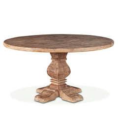 30" H x 54" W x 54" D Candace Mango Solid Wood Pedestal Dining Table