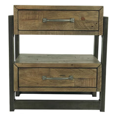 Brown Candice 28'' Tall 2 - Drawer Nightstand Perfect for Bedside