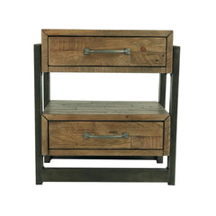 Brown Candice 28'' Tall 2 - Drawer Nightstand Perfect for Bedside