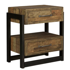 Brown Candice 28'' Tall 2 - Drawer Nightstand Perfect for Bedside