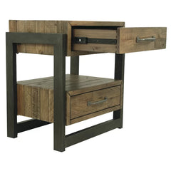 Brown Candice 28'' Tall 2 - Drawer Nightstand Perfect for Bedside