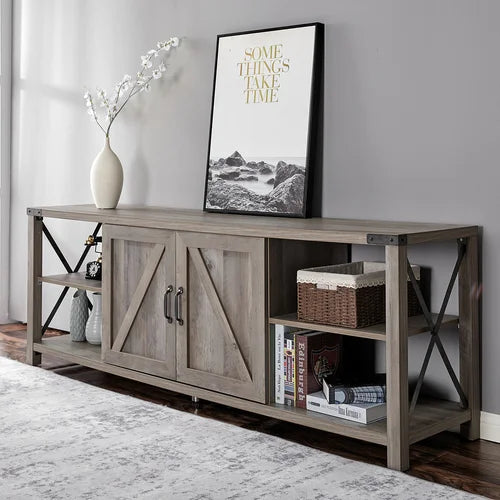 Candid TV Stand for TVs up to 78" Closed Storage Cabinet