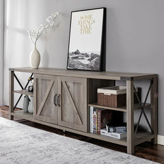 Candid TV Stand for TVs up to 78" Closed Storage Cabinet