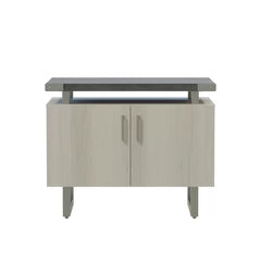 Stone Gray 36'' Wide Storage Cabinet Contemporary Design