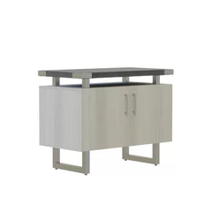 Stone Gray 36'' Wide Storage Cabinet Contemporary Design