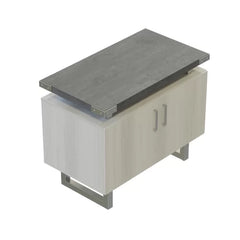 Stone Gray 36'' Wide Storage Cabinet Contemporary Design